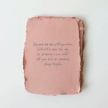 Load image into Gallery viewer, &quot;My Wish For You&quot; Maya Angelou Greeting Card
