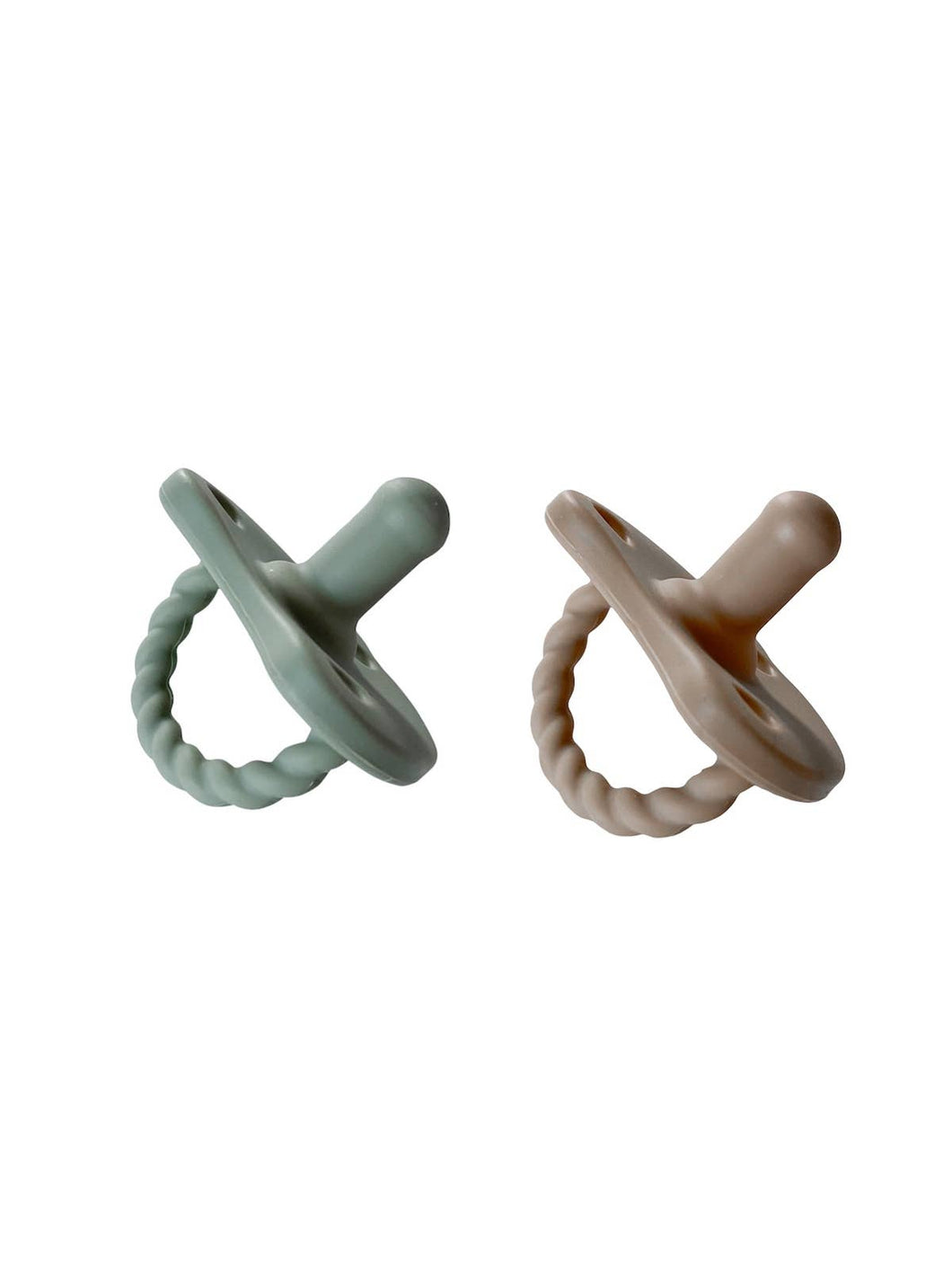 2 Pack Pacifier + Twirl | Sage + Almond
