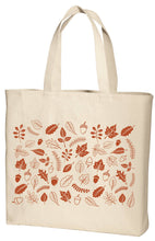 Load image into Gallery viewer, Fall Leaf Pattern Canvas Tote Bag
